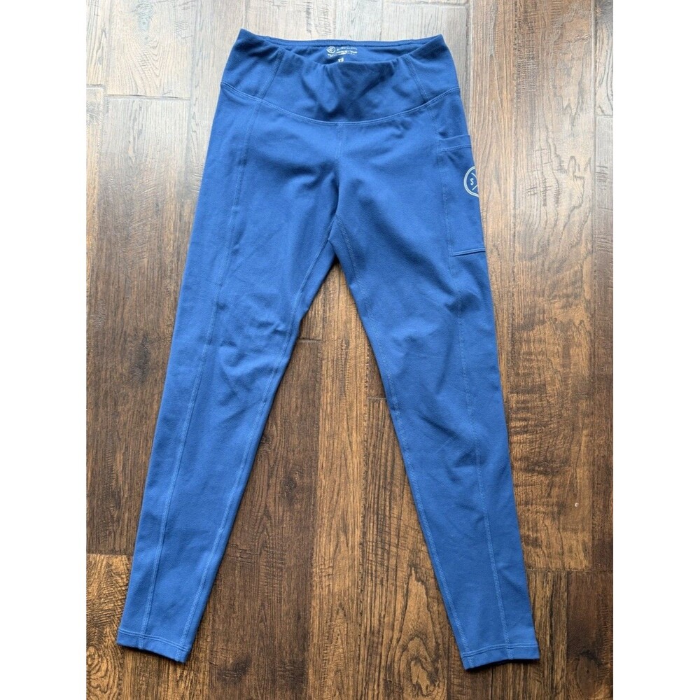 Sand Cloud Eco Pocket Athletic Leggings, Blue, Size XS, Pre-Owned
